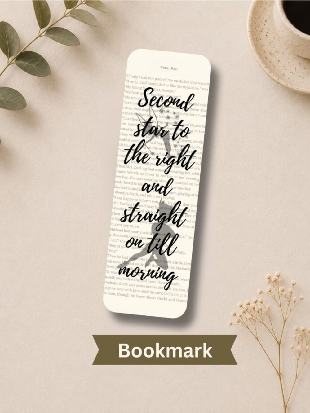 Peter Pan Book Page Bookmark